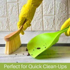 dustpan with brush