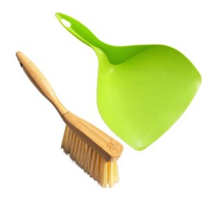 dustpan with broom