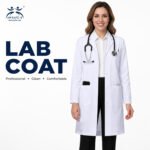 AM SAFE-X Premium White Lab Coat for Doctors, Lab Technicians & Students